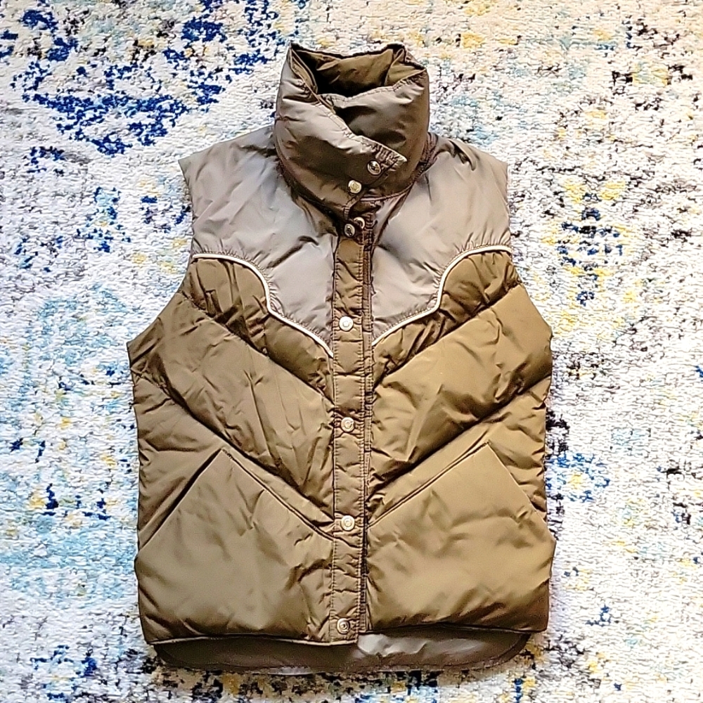 Obermeyer puffer vest vintage Western goose down, women's small